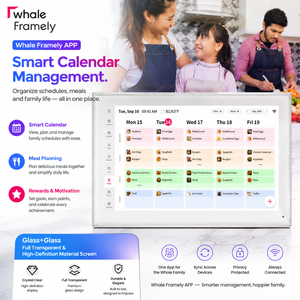 Whale Framely Schedule Manager, Herramientas Personalizables para una Planificación sin Estrés, Programación sin Complicaciones, <span class=keywords><strong>Calendario</strong></span> Digital de 10.1'' - Product Image 3