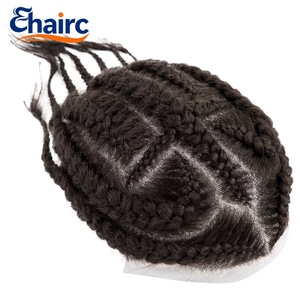 Sistema di Capelli <span class=keywords><strong>Uomo</strong></span> I Skin Braid Ultra Sottile, Parrucca Frontale in Pizzo, Capelli Indiani Ricci, Pronta per la Spedizione, 100% Capelli Umani, Consegna in 7-15 Giorni - Product Image 3