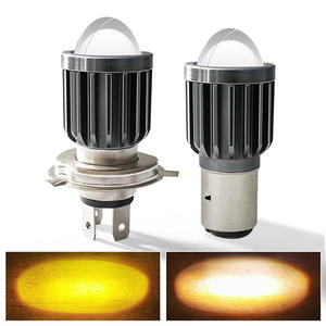 Phare LED pour moto BA20D H4, projecteur avant bicolore, feux antibrouillard étanches pour rénovation/amélioration - Product Image 4