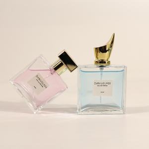 30ml Square Glass Perfume Decanter <b>Bottle</b> with Clip 50ml Transparent <b>Spray</b> <b>Bottle</b> <b>Empty</b> Cosmetic Container MOQ 100pcs - Product Image 4