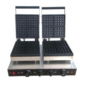 Machine à Gaufres Commerciale Double Plaque Antiadhésive 3.2KW Prix Usine pour Restaurant, Café, Petit-Déjeuner - Product Image 1