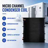 Échangeur de chaleur microcanal en aluminium avec collecteurs pour réfrigérateurs, radiateur microcanal personnalisé, condenseur, évaporateur