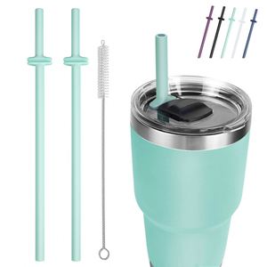 2025 Cute Beach Bag Silicone Straw Topper <b>Dust</b> Proof Cover <b>Cap</b> for Tumbler Creative Bar Accessories - Product Image 1