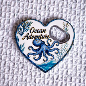 Décapsuleur Thème Océan en Gros, Aimant <span class=keywords><strong>de</strong></span> Réfrigérateur en Forme <span class=keywords><strong>de</strong></span> Cœur avec Photo Personnalisée, Décapsuleur Magnétique pour Cadeaux <span class=keywords><strong>de</strong></span> Mariage - Product Image 5