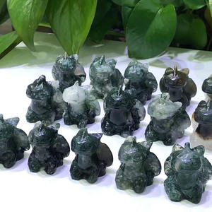 Sculptes en mousse naturel, Dragon sans dents, en cristal, faites à la main, furie, vous alliez comme le mignon - Product Image 2