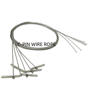 ロープケーブル天井吊り下げワイヤーステンレス鋼ワイヤーロープスリング亜鉛ボールストップエンド鋼線 - Product Image 1