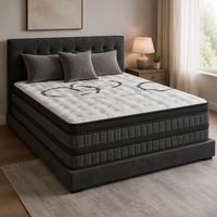 Matelas hybride compressé et enroulable de luxe léger