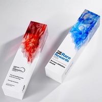 Trophées Artistiques en Résine avec Couleurs Fluides Abstraites – Design Unique et Personnalisable pour la Reconnaissance Professionnelle et les Cadeaux VIP