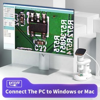 372 2 Inch Portable School Tool LCD Digital Microscope 1000X Magnification HD Camera Scanning Monocular Built-in Battery