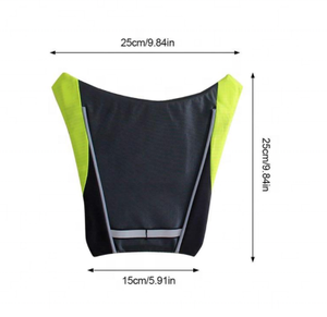LED clignotant <span class=keywords><strong>gilet</strong></span> vélo dos guidage lumière réfléchissant avertissement <span class=keywords><strong>de</strong></span> sécurité vélo lumière sac à dos avec télécommande - Product Image 2