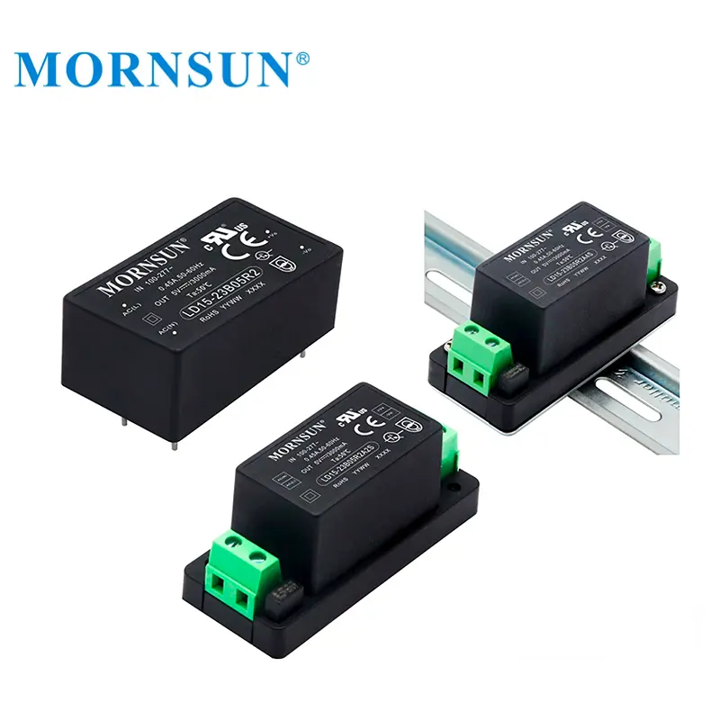 Mornsun LD15-23B05R2 AC DC 5V 3A 15W 벅 컨버터 AC 220V 5V DC 스텝 다운 변압기 전원 공급 장치 모듈 5V 15W