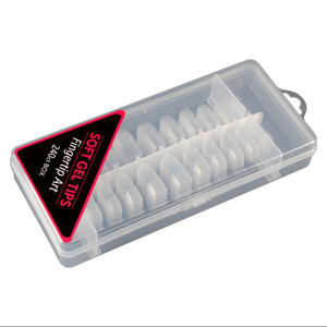 Gel suave X Nail Full Cover Square Clear Tips Longitud corta Alta calidad Precio al por mayor Toe Press-On Nails - Product Image 5