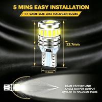 T10 Canbus LED-Glühbirne W5W 18SMD 3014+3030 Chips Fehlerfrei 6000K 1,6W Auto-Seitenmarkierungsleuchte Innenraum-Dachleuchte Kofferraumbeleuchtung 12V