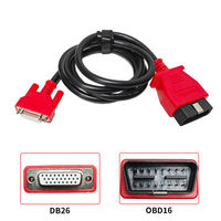 Cable de Diagnóstico OBD2 Rojo Hembra para Autel MaxiSys MS908P/909/919 PIN HDB26, Cable Principal de Prueba para Lector de Códigos