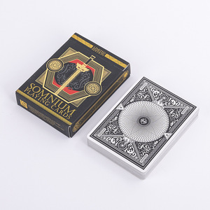 Tùy Chỉnh Sư Tử Cho Ma Thuật Poker Hoa Cắt Fan 300 Gram Nhật Bản Lõi Đen Giấy In Logo Nhựa Chơi Thẻ - Product Image 4