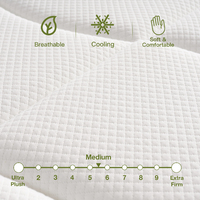Vente Chaude Matelas Hybride Ignifuge de Haute Qualité à Ressorts Ensachés Multicouches 12 Pouces pour Dormir