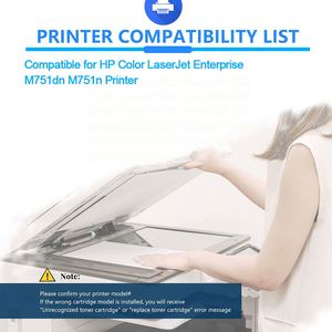 Cartuchos de tóner Chinamate HP 658A con el chip inteligente más nuevo para impresoras HP Color para M751dn/M751n/ - Product Image 5