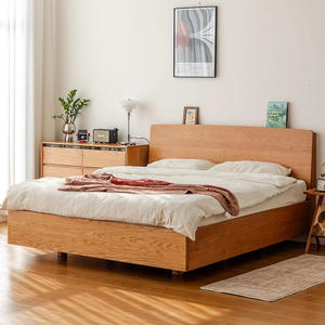 Cama Kangaroo Box de madera maciza de cerezo con patas altas y almacenamiento, para uso doméstico. - Product Image 4