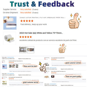 Papel NCR para Facturas Jumbo de 2 Capas Sunkey, Rollo de Papel para <span class=keywords><strong>Fax</strong></span>, Impresión de Tamaño Personalizado para Bancos, Gobierno, Aeropuertos, Equipos Médicos, Boletos - Product Image 4