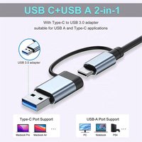 Pastall 8-In-1 USB Type C Hub 3.0 Multi-Adaptateur SD TF Lecteur de Carte Audio Multi-Hub Dock-1 Port Concentrateur Docking Station Stock