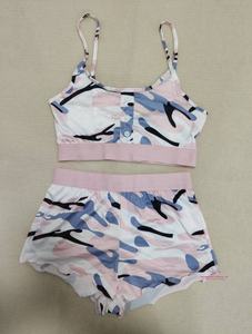 Kadınlar için iki parçalı rahat pijama kadın pijama pijama seti - Product Image 5