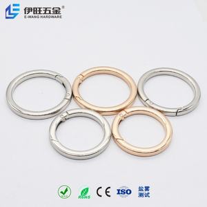 Mousquetons plats à ressort et crochets à ressort ronds pour sacs et sacoches – Fournisseur d'usine YIWANG - Product Image 4