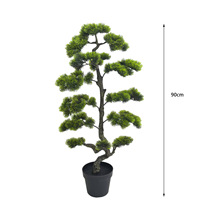 Plantes artificielles Bonsaï Pin artificiel Plantes d'intérieur d'accueil en pot Pin japonais Décoration de bureau Jardin zen
