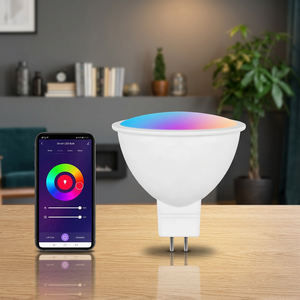 Tuya Smart RGB+CCT 5W AC <b>Wireless</b> LED Bulb Google Assistant Compatible Remote Control MR16/GU5.3/E27 Base Dimmable for - Product Image 2