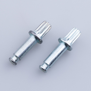 Custom Carbon Steel Galvani zed Caster Rändelung Schulter Schlitz Niet Stifts ch raube Mit Schlitz Für Stuhl Universal Wheel Buggy Castor - Product Image 3