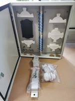 Panneau de brassage à fibre optique mural intérieur/extérieur ODF 24 ports Boîte de terminaison Armoires étanches 48 72 96 144 cœurs Blanc FTTH