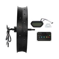 Kits de moteur de moyeu pour vélo électrique à pneus larges de 20 pouces, sans engrenages, 48-72V 4500W, incluant un contrôleur et un écran LCD