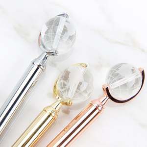 Stylo en métal transparent haut de gamme avec globe en cristal, cadeau promotionnel d'entreprise avec logo personnalisé, largeur d'écriture de 1,0 mm - Product Image 2