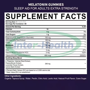 أوسرون الميلاتونين مكملات صحية للنوم شعر نباتي نقي 10 ملغ 50 ملغ 60 ملغ كبسولة ميلاتونين - Product Image 6