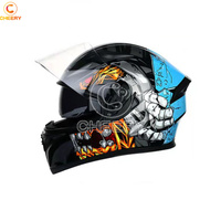Casco completo para motocicleta, cobertura completa, todoterreno, locomotor de campo traviesa