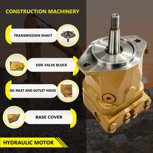 Motor de Ventilador Hidráulico Universal Oilmax OM-A10FM47 con Brida Triangular Estándar Sin Modificación de Tuberías para Maquinaria de Construcción - Product Image 2