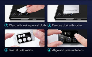 Housse de protection d'objectif de caméra ESR pour téléphones et ordinateurs avec film de protection d'écran en verre trempé - Product Image 5