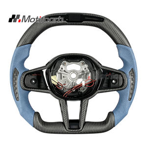 Volant personnalisé en fibre de carbone mate avec LED pour BMW G20 G21 G30 G31 X3 X5 F90 F95 X4 X6 M3 M4 2017-2026 - Product Image 1
