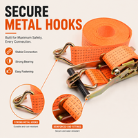 Sangle de fixation de cargaison en polyester 100 %, longueur personnalisée, haute ténacité, durable, sangle plate à cliquet pour le maintien des charges