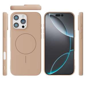 เคสโทรศัพท์สำหรับ iPhone 17 ผ้ากำมะหยี่แบบใหม่ สีพื้นเรียบง่าย ผิวด้าน แม่เหล็กดูดติดแน่น ป้องกันการตกกระแทก - Product Image 5