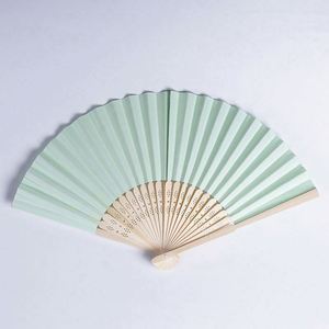 Abanicos Portátiles de Bambú Tallado para Bodas, Estilo Arte Folclórico, Modelo Libélula, Diseño Pintado, Decoración y Regalo para Bodas - Product Image 3