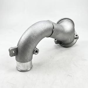 Tuyau d'admission turbo à bride en alliage d'aluminium, moulage OEM par sablage, livraison rapide, petite série, tuyau d'intercooler personnalisé - Product Image 2