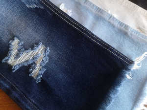 2421 Mềm OE Không Căng 10.5Oz Chất Lượng Tốt Slub Bông Polyester Rayon Dệt <span class=keywords><strong>Right</strong></span> <span class=keywords><strong>Twill</strong></span> Denim Vải - Product Image 5