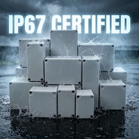 Boîtier de distribution étanche et anti-poussière personnalisé pour instruments électroniques, boîtier extérieur IP67 résistant aux intempéries en plastique ABS