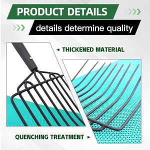 ส้อมขุดฟาร์มแบบมีด้ามจับไม้ - Product Image 2