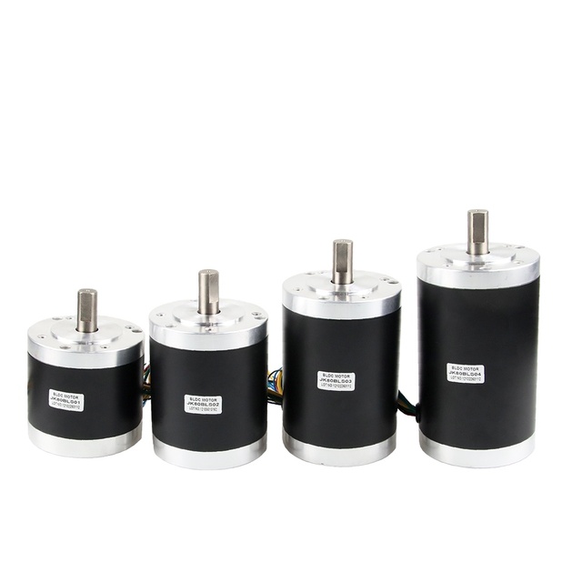 80MM Round BLDC Motor JK80BLS01-08 Car 750w 48v Brushless Bldc Dc Motor 72v With Control
