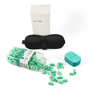 Vente en gros de 100 paires de bouchons d'oreilles en mousse PU douce et confortable, insonorisants, avec masque pour les yeux - Product Image 6