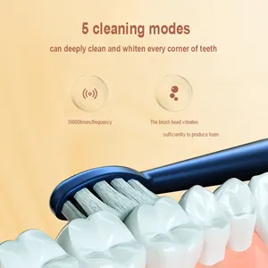 سونيك استبدال فرشاة رئيس فرشاة الأسنان الكهربائية الكبار للماء سيليكون USB قابلة للشحن الترا سونيك فرشاة أسنان