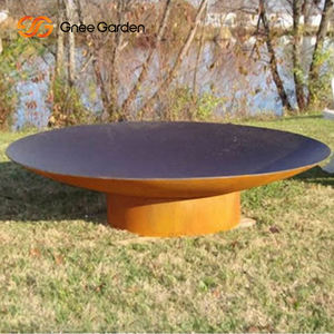 Brasero de Acero Corten para Exteriores, Brasero en Forma de Bola, Certificado CE, Recubrimiento en Polvo, para Todas las Estaciones, para Leña, Diseño Rústico - Product Image 6