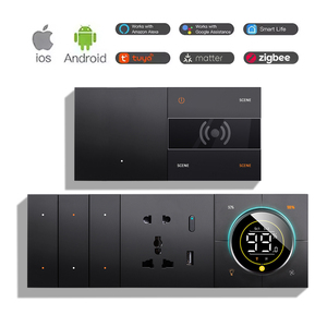 สวิตช์อัจฉริยะพร้อมการควบคุมผ่านมือถือ แอป Tuya Smart Life ควบคุมระยะไกลผ่าน WiFi ดีไซน์บางเฉียบ ป้ายชื่อ DIY สำหรับระบบอัตโนมัติภายในบ้านในตะวันออกกลาง - Product Image 6