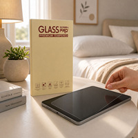 Boîte d'emballage en forme de livre pour protecteur d'écran en verre trempé pour téléphone portable/tablette de 8 pouces/10 pouces/11 pouces, impression offset